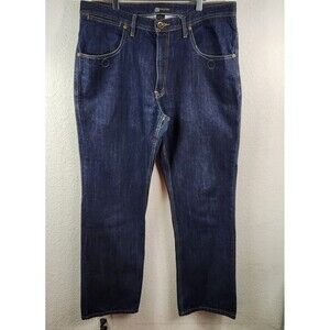 Y2K Sean John Jeans Mens Blue Straight Leg Denim Dark Wash Size 36